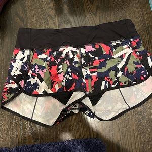 colorful lululemon speed up 2.5” shorts